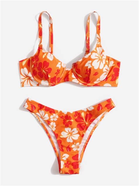 Is That The New Romwe X Gabiciamp Floral Print Push Up Bra Top And High