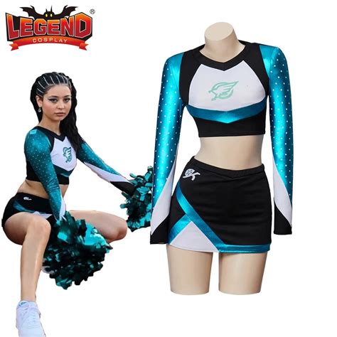 Euphoria Cheerleader Uniform Maddy Perez Cheerleader Costume Clothes Outfit High School Long