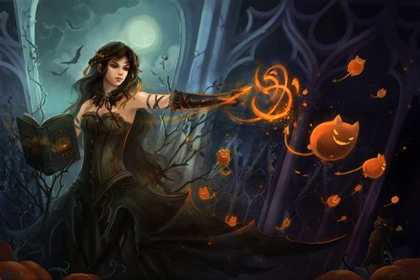 Fantasy Witch Hd Wallpaper By Sandara
