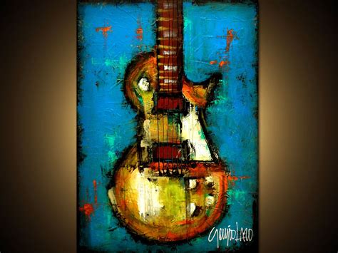 Guitar Guitar Art Painting Painting Crafts Abstract Art Painting