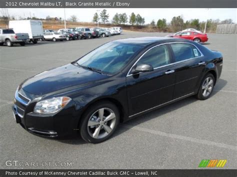It's a good transportation vehicle but not a very uniquely special vehicle overall. Black Granite Metallic - 2012 Chevrolet Malibu LT - Ebony ...