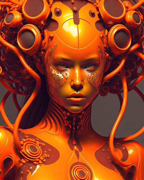 Alien Female Female Art Cyberpunk Style Cyberpunk Art Dark Skin Beauty Fantasy Women