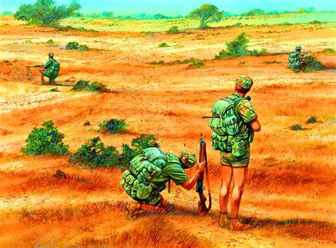 Rhodesian Bush War Military Art War Art Military Artwork