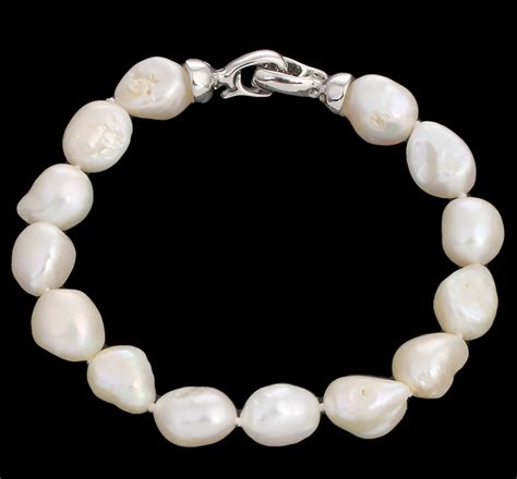 Yyw Real White Pearl Bracelet Women Gifts Natural Freshwater Pearl