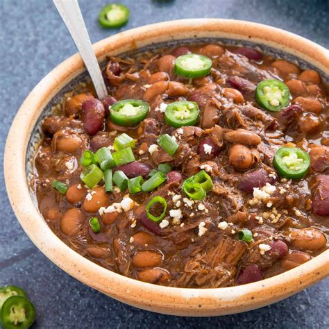 Slice across the grain and serve. A hearty beef chili recipe made with lots of beef chuck ...