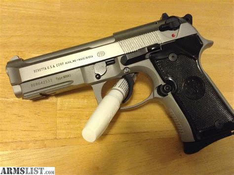 Armslist For Sale Beretta Inox Stainless 92fs Compact With Rail M9a1