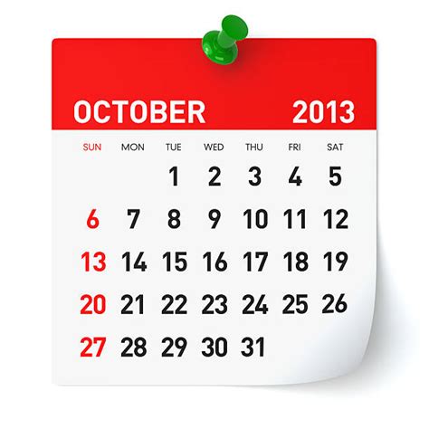 2013 October Calendar Stock Photos Pictures And Royalty Free Images Istock