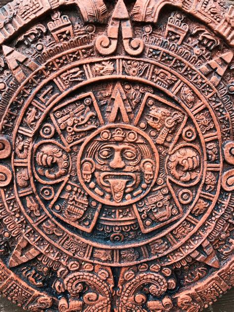 Aztec Mayan Calendar Stone Wall Plaque Sun Stone Home Or Etsy