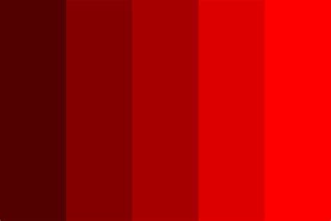 5 Shades Of Red Color Palette