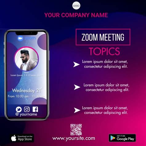 Copy Of Zoom Meeting Postermywall