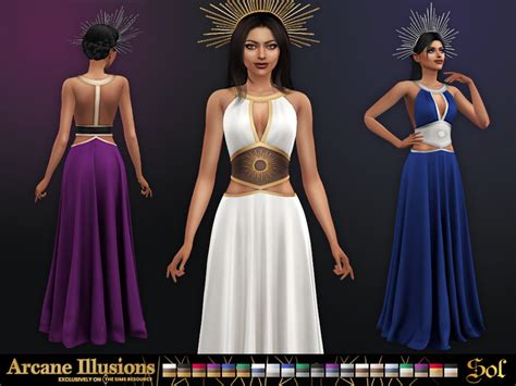 The Sims Resource Arcane Illusions Sol Dress