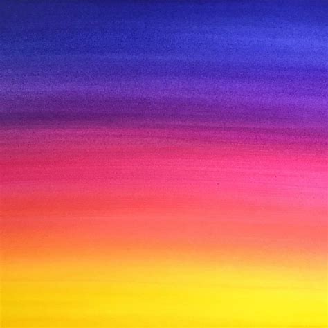 Watercolor Background In A Sunset Ombré For A