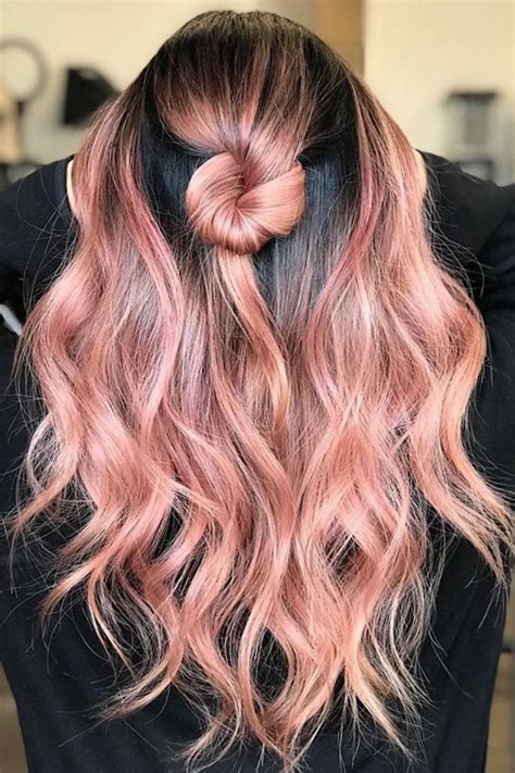 Introducir imagen cabello castaño con puntas rosa pastel Viaterra mx