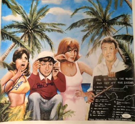 Dawn Wells Bob Denver Signed Autographed Gilligans Island Poster Jsa