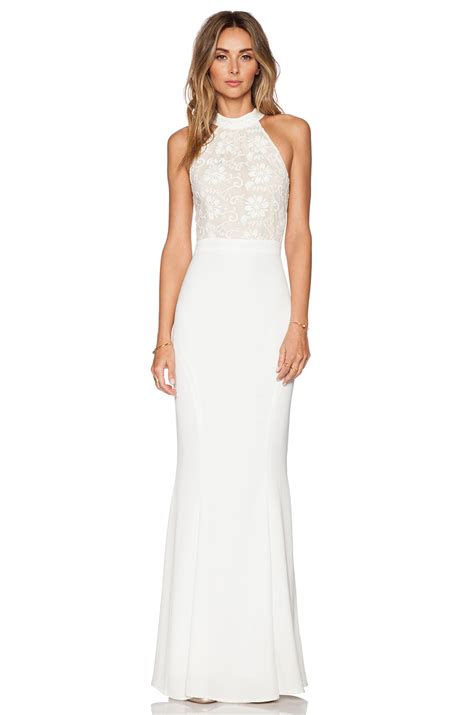 Lyst Jarlo Lace Caden Maxi Dress In White