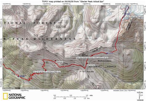 Glacier Peak Route Map Photos Diagrams And Topos Summitpost