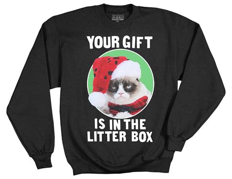 Grumpy Cat Your T Is In The Litter Box Adult Sweashirt 4202 Jznovelty