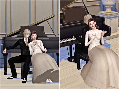 Sakuraij Pianoandwedding Sims 4 Couple Poses Sims 4 Sims