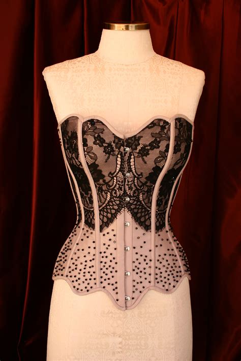 nude overbust corset model rose sathler