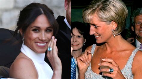 Prince harry continues to show the world he's super serious with gf meghan markle. Prince Harry Gifts Princess Diana's Stunning Aquamarine ...