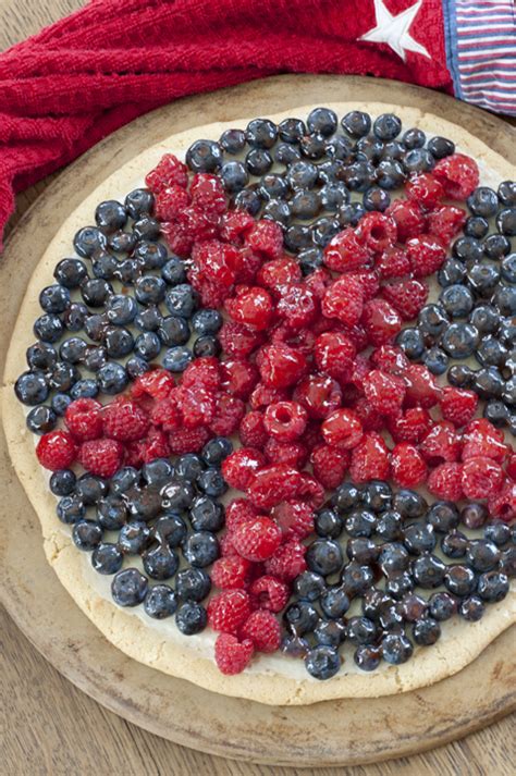 4th of july side dish recipes with hot dishes bubbling in a pot and veggies on the grill, your 4th of july picnic table won't look empty with all these sides. Patriotic Sugar Cookie Fruit Pizza | Wishes and Dishes