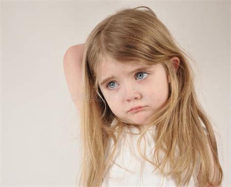 Sad And Tired Little Child Stock Image Image Of Patience