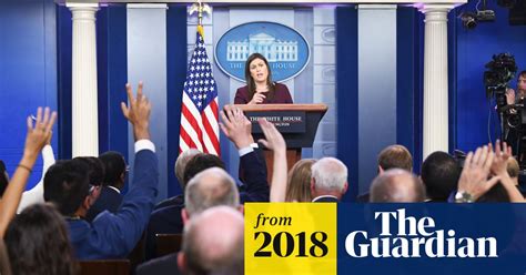 Sarah Sanders Says She Cant Guarantee Theres No Tape Of Trump Using N
