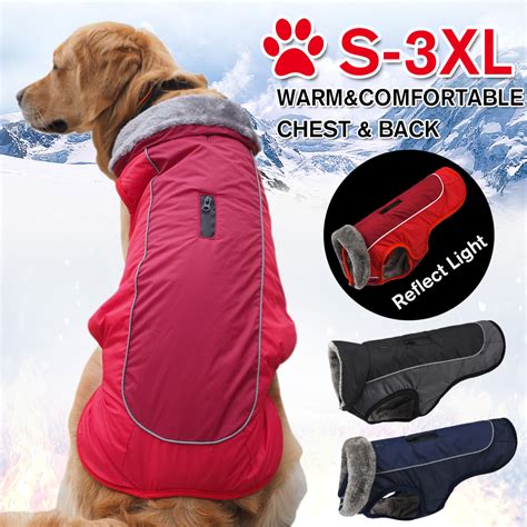 New Winter Waterproof Dog Clothes Dog Jacket Vest Pet Warm Padded Coat