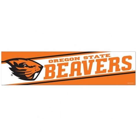 Oregon State Beavers Decal 3x12 Bumper Strip Style Special Order