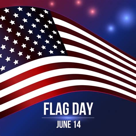 Flag Day Usa Premium Vector