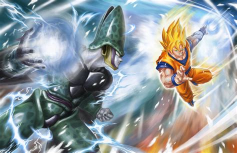 In dragon ball gt, while cell and frieza are fighting goku in hell, cell actually absorbs goku for a brief while, gaining all of his power. Dragon Ball Z Cell Wallpapers - Wallpaper Cave