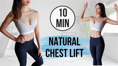 10 min natural boob lift firming shaping chest workout emi youtube