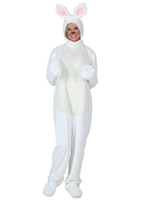 Plus Size White Bunny Adult Costume