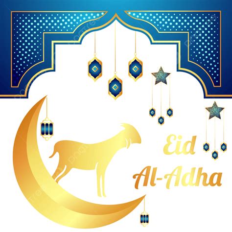 Islamic Eid Al Adha Png Design With Goat Eid Png Muslim Eid Al Adha