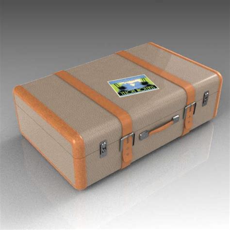 Retro Suitcases 3d Model Formfonts 3d Models And Textures