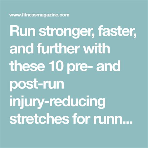 10 Injury Reducing Stretches For Runners Stretches For Runners Post