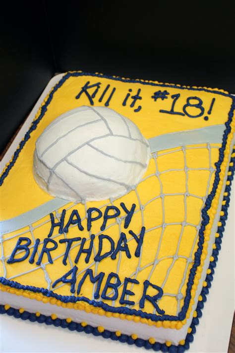 Volleyball Cake Volleyball Birthday Cakes Volleyball Cakes Sport Cakes