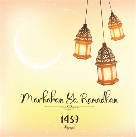 Contoh marhaban ya ramadhan 2020. Marhaban ya ramadhan greeeting poster | Premium Vector