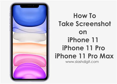 How To Take Screenshot On Iphone 11 11 Pro And 11 Pro Max Slashdigit