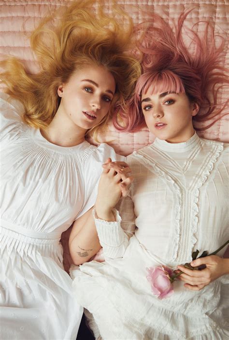 Maisie Williams And Sophie Turner In Rolling Stone Magazine April 2019