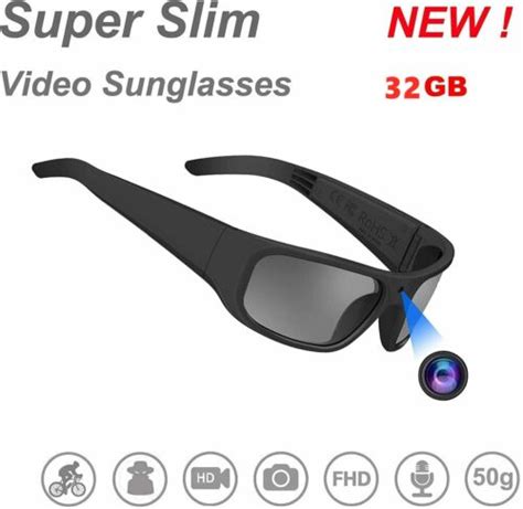 Oho Video Sunglasses 1080p Hd Video Recording Camera Sunglasses Waterproof 32gb Ebay