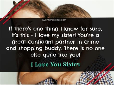 The day i met you was my luckiest day, and the day i fell in love with you was my. 30 Best I Love You Sister Quotes To Share Siblings Love