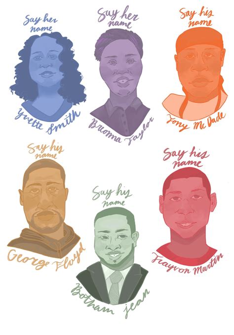 Say Their Names Sticker Pack Rainbow Etsy