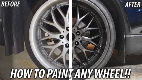 How To Spray Paint The Wheels On Your Car Diy Repair Youtube