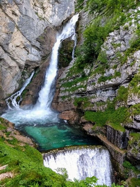 Savica Waterfall Slap Savica Bohinj Slovenia Plitvice Lakes