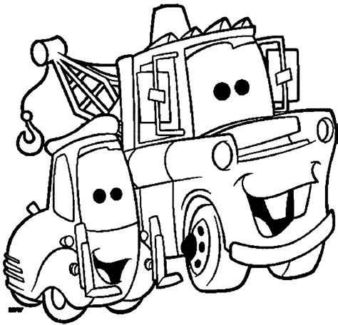 Guido And Matter Coloring Pages Kleurplaten - Mater Kleurplaten