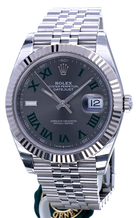 Comes complete with original box and papers. Rolex Datejust II Jubilee Wimbledon Roman 41 mm // NEW ...