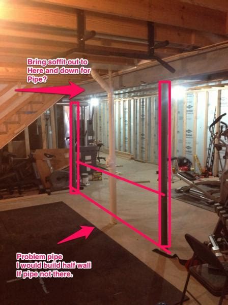 Use pressure treated wood for the bottom plate (it will actually rest on the concrete floor), as it will resist moisture better than white wood. Basement Design Help Needed - DoItYourself.com Community ...