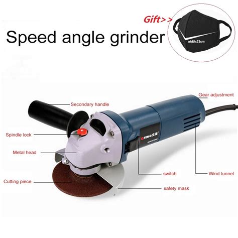 Variable Speed Angle Grinder For Grinding Cutting Metal Electric 11000