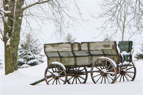 Pin By Tammy Martin On Winter Old Wagons Horse Drawn Wagon Farm Wagons